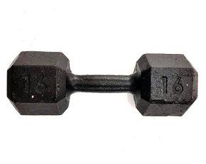 Dumbell Sextavado Pintado 16kg
