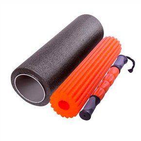Rolo De Massagem Foam Roller 3 em 1