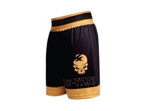 Shorts Muay Thai Preto Dourado Kanxa